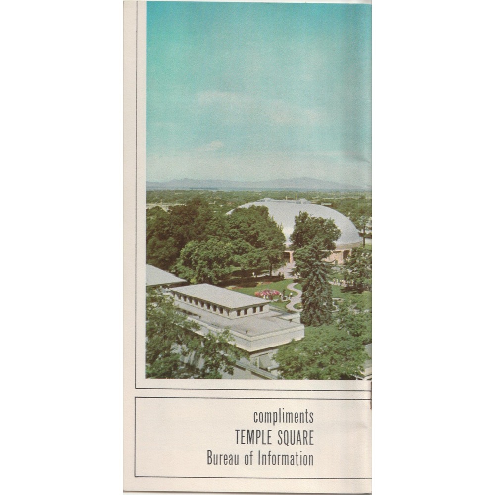 Vtg Temple Square Salt Lake City Utah Souvenir Booklet Bureau of Information LDS - Picture 2 of 3